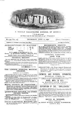 Nature Donnerstag 22. Juni 1876