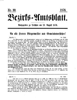Bezirks-Amtsblatt Samstag 19. August 1876