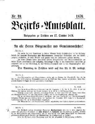 Bezirks-Amtsblatt Dienstag 17. Oktober 1876