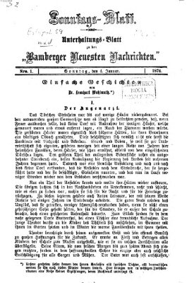 Bamberger neueste Nachrichten Sonntag 4. Januar 1874
