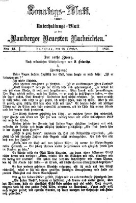 Bamberger neueste Nachrichten Sonntag 18. Oktober 1874