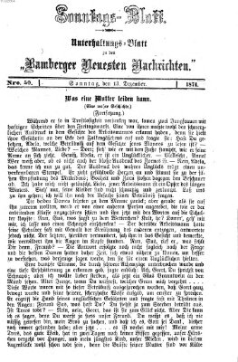 Bamberger neueste Nachrichten Sonntag 13. Dezember 1874