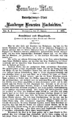 Bamberger neueste Nachrichten Sonntag 17. Januar 1875