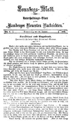 Bamberger neueste Nachrichten Sonntag 24. Januar 1875