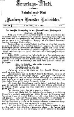 Bamberger neueste Nachrichten Sonntag 9. Mai 1875