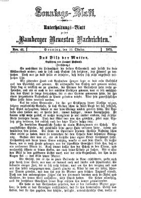 Bamberger neueste Nachrichten Sonntag 10. Oktober 1875