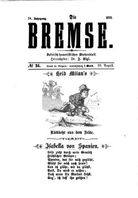Die Bremse Samstag 19. August 1876