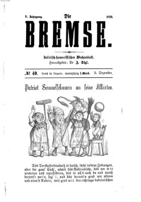 Die Bremse Sonntag 3. Dezember 1876