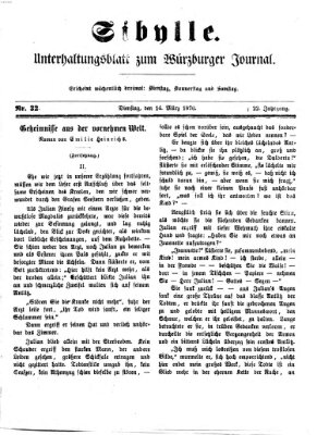 Sibylle (Würzburger Journal) Dienstag 14. März 1876