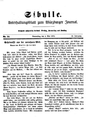 Sibylle (Würzburger Journal) Donnerstag 4. Mai 1876