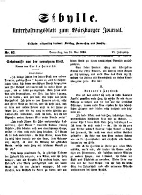 Sibylle (Würzburger Journal) Donnerstag 25. Mai 1876