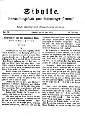 Sibylle (Würzburger Journal) Samstag 10. Juni 1876