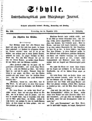 Sibylle (Würzburger Journal) Donnerstag 14. Dezember 1876