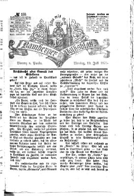 Bamberger Volksblatt Montag 19. Juli 1875