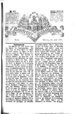 Bamberger Volksblatt Montag 26. Juli 1875
