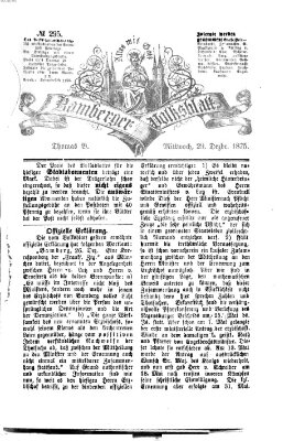 Bamberger Volksblatt Mittwoch 29. Dezember 1875