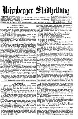 Nürnberger Stadtzeitung (Nürnberger Abendzeitung) Mittwoch 10. Januar 1877
