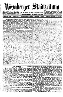 Nürnberger Stadtzeitung (Nürnberger Abendzeitung) Donnerstag 11. Januar 1877