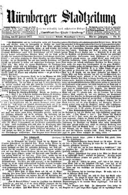 Nürnberger Stadtzeitung (Nürnberger Abendzeitung) Freitag 12. Januar 1877