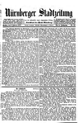 Nürnberger Stadtzeitung (Nürnberger Abendzeitung) Samstag 3. Februar 1877