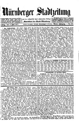 Nürnberger Stadtzeitung (Nürnberger Abendzeitung) Dienstag 5. Juni 1877
