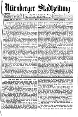 Nürnberger Stadtzeitung (Nürnberger Abendzeitung) Donnerstag 26. Juli 1877