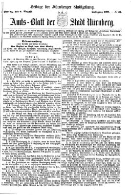 Nürnberger Stadtzeitung (Nürnberger Abendzeitung) Montag 6. August 1877