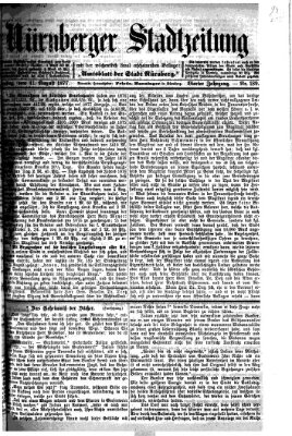 Nürnberger Stadtzeitung (Nürnberger Abendzeitung) Samstag 11. August 1877