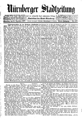Nürnberger Stadtzeitung (Nürnberger Abendzeitung) Samstag 15. Dezember 1877