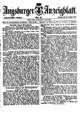 Augsburger Anzeigeblatt Sonntag 28. Januar 1877