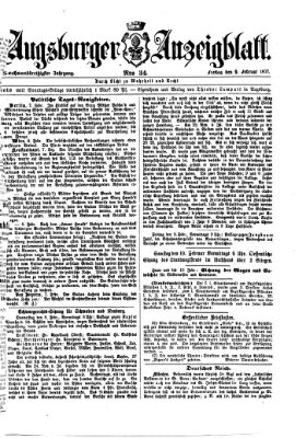 Augsburger Anzeigeblatt Freitag 9. Februar 1877