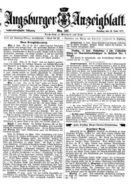 Augsburger Anzeigeblatt Dienstag 12. Juni 1877