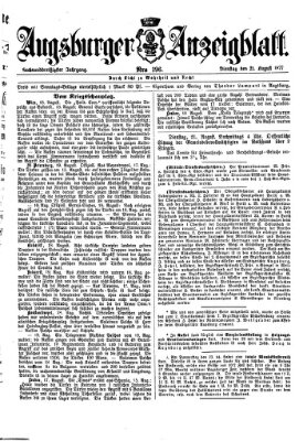 Augsburger Anzeigeblatt Dienstag 21. August 1877