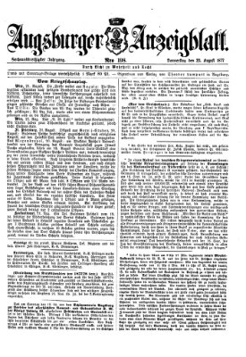 Augsburger Anzeigeblatt Donnerstag 23. August 1877