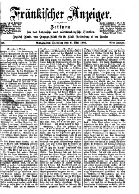 Fränkischer Anzeiger Dienstag 8. Mai 1877
