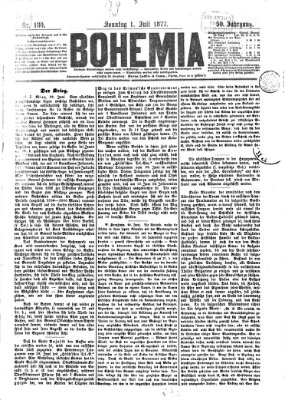 Bohemia Sonntag 1. Juli 1877