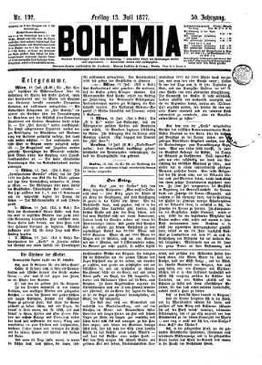 Bohemia Freitag 13. Juli 1877