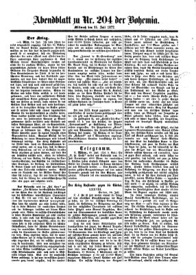 Bohemia Mittwoch 25. Juli 1877