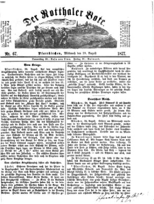 Rottaler Bote Mittwoch 29. August 1877