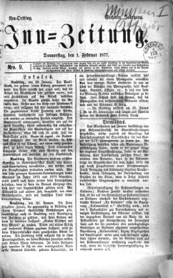 Inn-Zeitung Donnerstag 1. Februar 1877