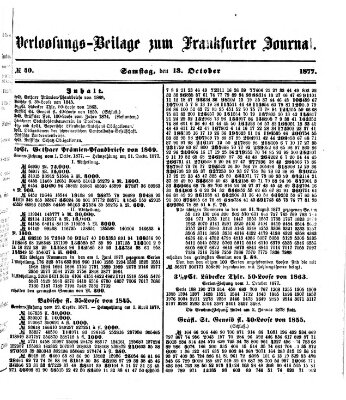 Frankfurter Journal Donnerstag 18. Oktober 1877