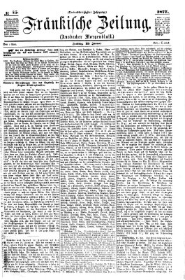 Fränkische Zeitung (Ansbacher Morgenblatt) Freitag 19. Januar 1877