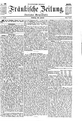 Fränkische Zeitung (Ansbacher Morgenblatt) Sonntag 21. Januar 1877