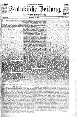 Fränkische Zeitung (Ansbacher Morgenblatt) Dienstag 8. Mai 1877