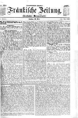 Fränkische Zeitung (Ansbacher Morgenblatt) Samstag 19. Mai 1877