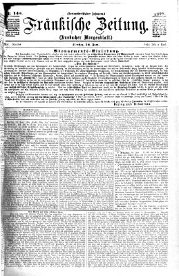 Fränkische Zeitung (Ansbacher Morgenblatt) Dienstag 26. Juni 1877