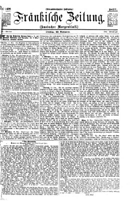 Fränkische Zeitung (Ansbacher Morgenblatt) Dienstag 13. November 1877