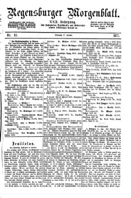 Regensburger Morgenblatt Mittwoch 17. Januar 1877