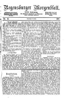 Regensburger Morgenblatt Donnerstag 18. Januar 1877