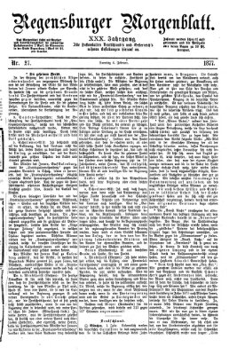 Regensburger Morgenblatt Sonntag 4. Februar 1877